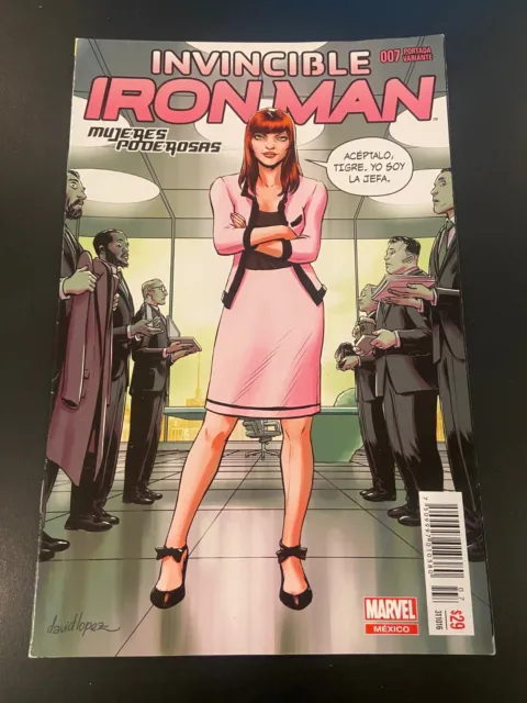 Invincible iron-man #7 Women of Power Riri Marvel Mexico written in Spanish