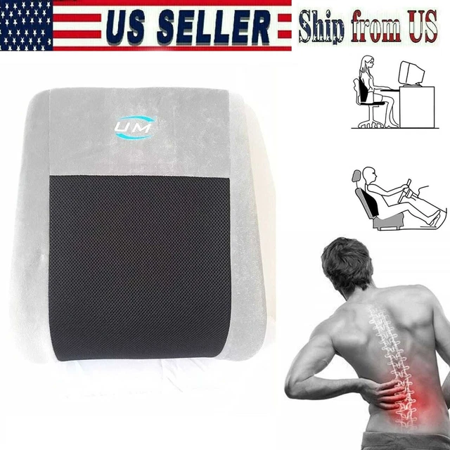 Memory Foam Office Chair Lumbar Support Cushion Car Seat Pillow Back Pain Relief