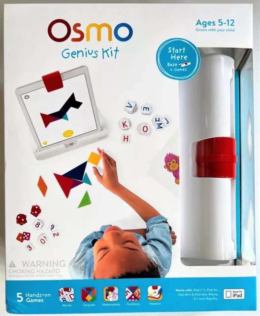 Osmo Genius Kit Gaming Kids Education System for iPad - Multicolor BRAND NEW