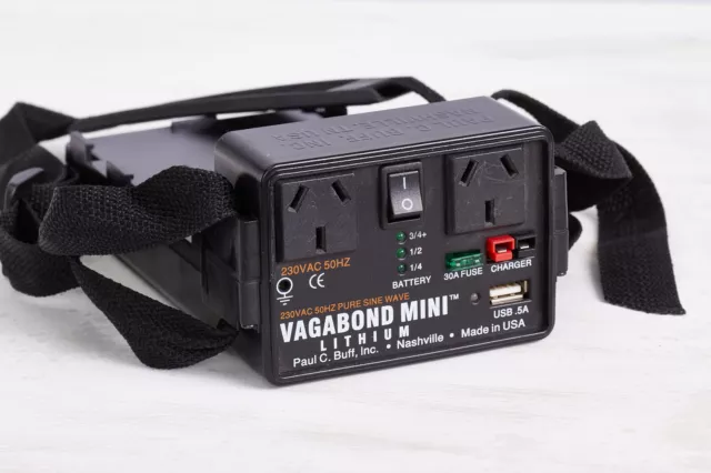 Paul C. Buff Vagabond Mini Lithium Pure Sine Wave Battery Inverter 230VAC model