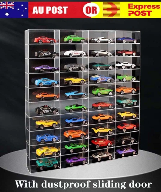 1:64 Toy Model Cars Acrylic Display Case Storage Cabinet For Hot Wheels Matchbox