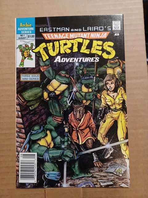 Teenage Mutant Ninja Turtles Adventures 1 Archie 1988 Newsstand VF