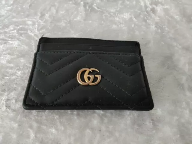 Orig. GUCCI Geldbeutel er, schwarz Leder, Gebraucht