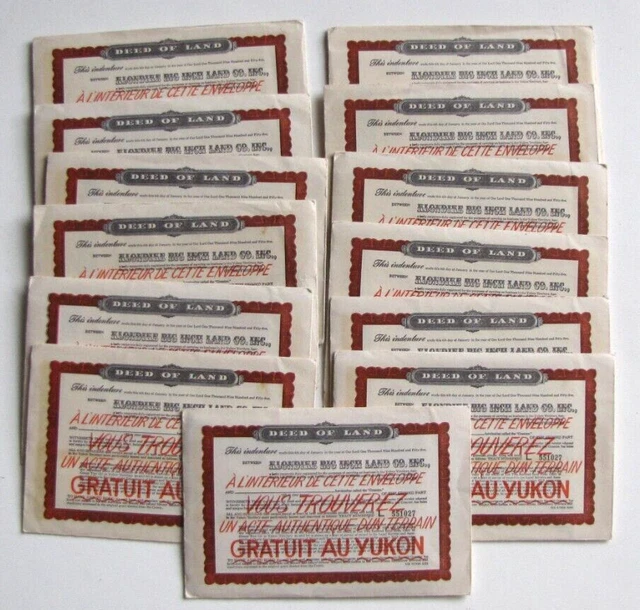 Klondyke Big Inch Land Co. Inc. - Lot of 13 deeds (1955 Quaker Oats)