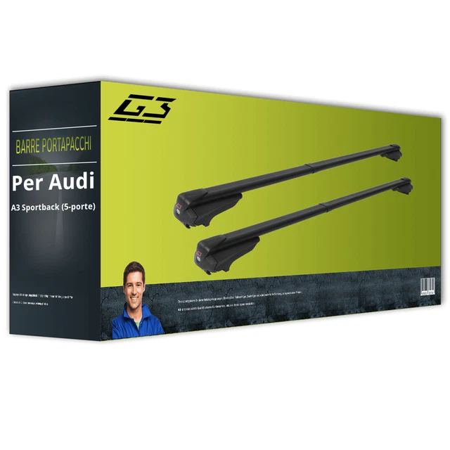G3 Clop infinity barre portatutto per Audi A3 Sportback 2003-2013 articolo nuovo