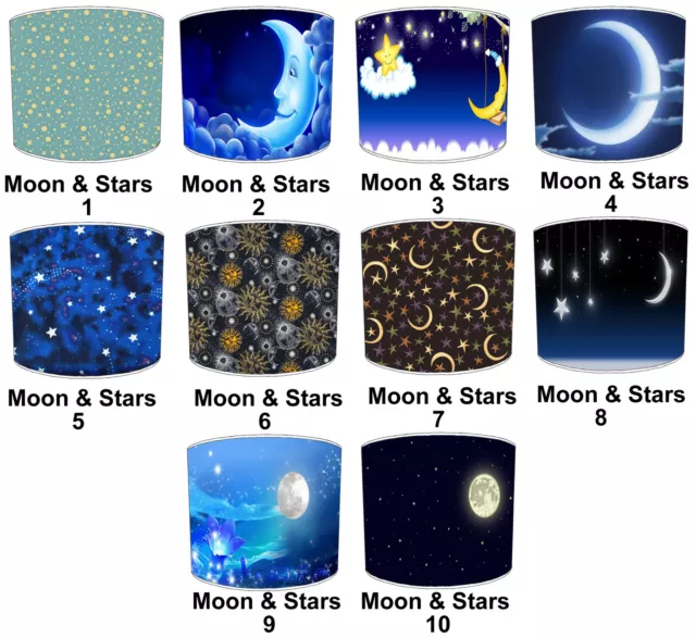 Moon & Stars Lampshades Ceiling Lights Ceiling Pendants Bedside Lamp shades.