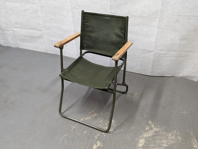 GENUINE BRITISH ARMY Military MOD Folding Aluminium Canvas Chair - Land ...