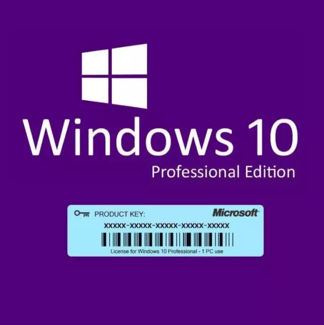 Microsoft Windows 10 Professional Pro Key ✅ 32 / 64 Bit Produktschlüssel
