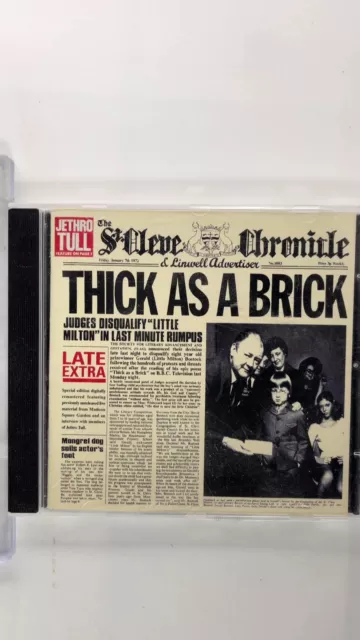 Thick As A Brick (+ Bonus Tracks) by Jethro Tull (CD, 1999)