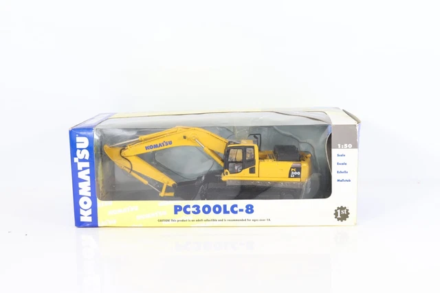 Modèle Réduit Pelle Hydraulique Komatsu PC138 USLC-11 - First Gear 1:50, Fonte, Jaune - Neuf En Boîte