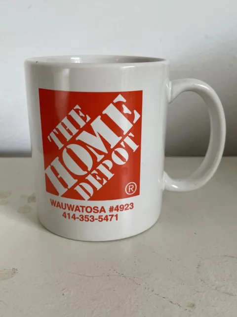 The Home Depot Coffee Mug Orange & White