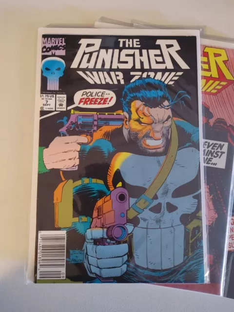 THE PUNISHER WAR ZONE - Vol. 1 #6-8 & 12 - September 1992 - Marvel Comics  (Z7) 3