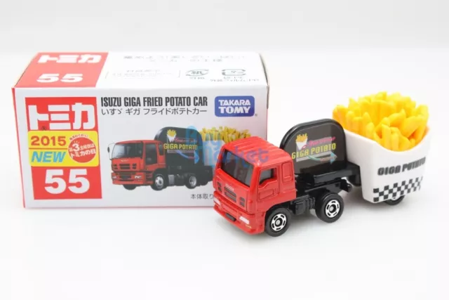 Takara Tomy Tomica #55 ISUZU GIGA COCHE PATATA FRITA juguete diecast Japón límite 2015