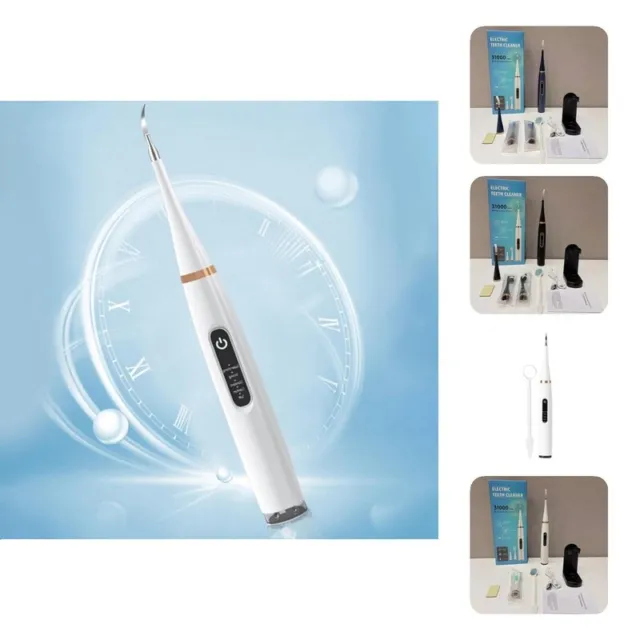 1 juego de placa dental eléctrica 2 en 1 escalador dental luz limpieza oral