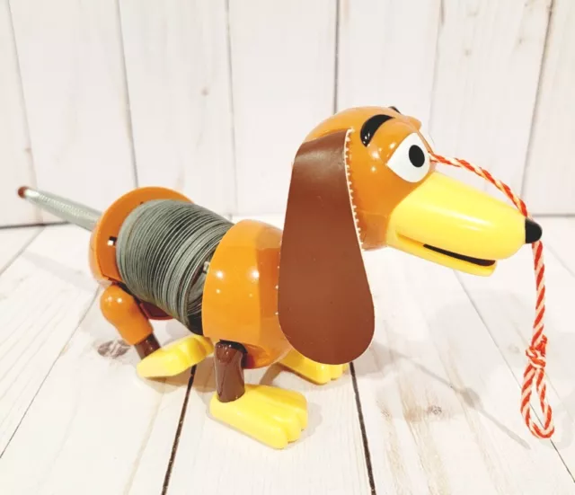 DISNEY TOY STORY Slinky Dog Pull String Toy Rolls Classic Woody Friend ...