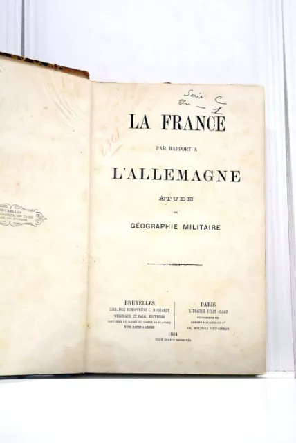 Livre Ancien France Allemagne Etude Comparee 1884