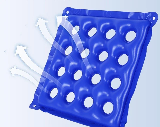 Aufblasbare Sitzmatte Anti-Druck Wunde Luftkissen für Home Office Stuhl 45*45cm
