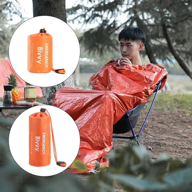 Sac De Couchage De Survie Ultra-compact - Couverture De Secours Mylar étanche Avec Sifflet Inclus