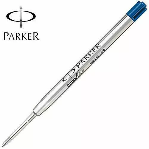 5 X Parker Quink Flow Stylo à bille BP Recharge Recharges Fine Medium Bleu Noir 3