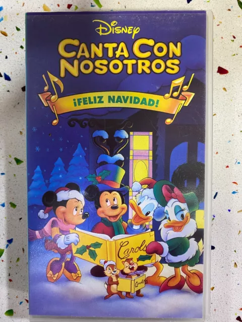 Singt mit Uns ¡ Frohe Weihnachten! Mickey Mouse Kassette VHS Tape Disney
