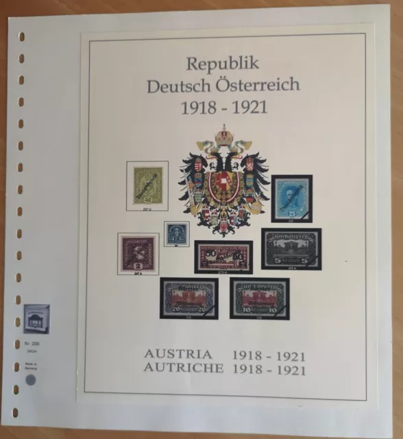 Rebuplik Österreich 1918 - 1921 Vordruck farbig TOP