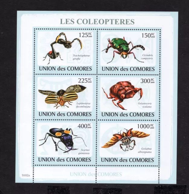 Comoros 2009 mini sheet of stamps Mi#2093-2098 MNH CV=13.2$