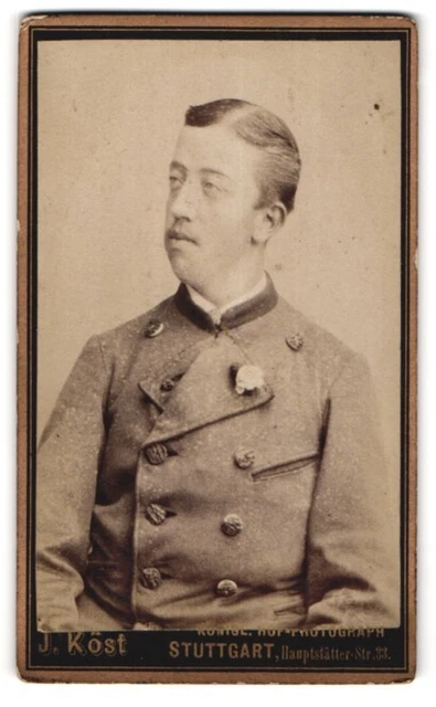 Photography J. Köst, Stuttgart, Hauptstätterstr. 33, Portrait of Young Man with An
