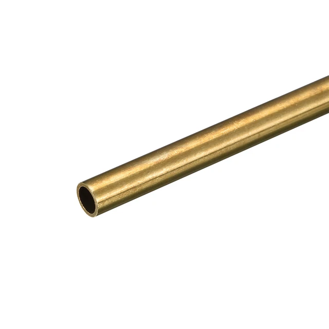 Tubo rotondo ottone 9 mm OD 1 mm spessore parete 250 mm lunghezza tubo
