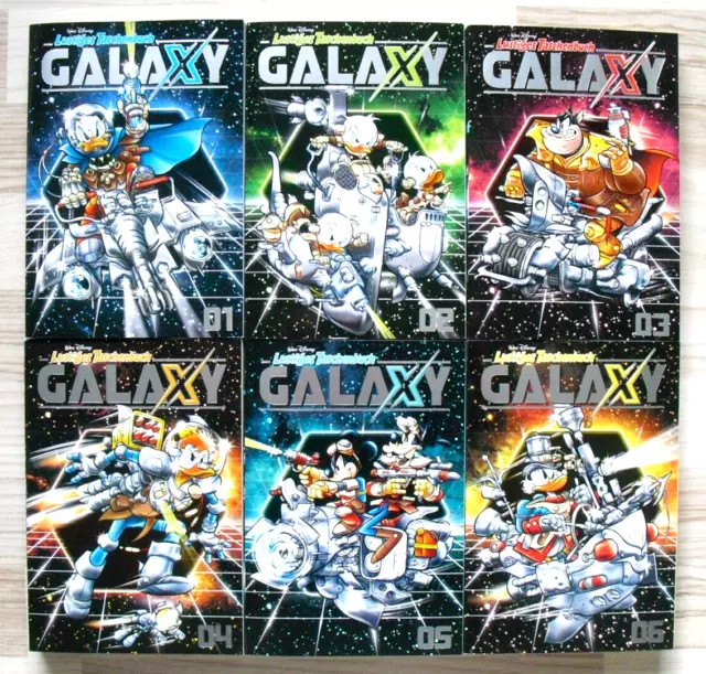 Walt Disney Lustige Taschenbücher Sammlung ungelesen GALAXY 1 - 6  !!!!