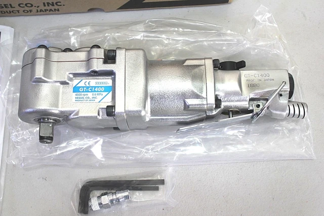 Vessel GT-C1400 12.7mm 1/2" Air Impact Ratchet Wrench ,New unused, Made in JAPAN 2