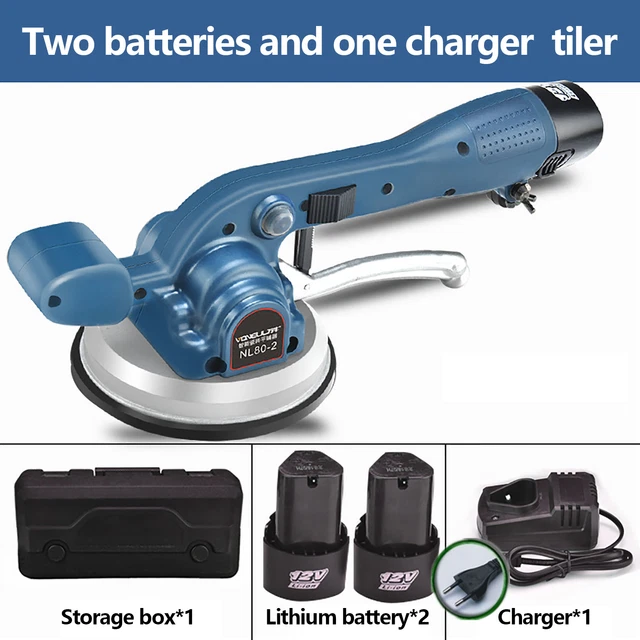 Ventosa Elettrica A Batteria Per Piastrelle, Vetro E Marmo | 300kg Di Portata | 2 Motori E 2 Batterie Da 2000mAh | Sollevatore Automatico