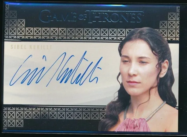 Game of Thrones Valyrian Steel Valyrian Autographs #NNO Sibel Kekilli as Shae