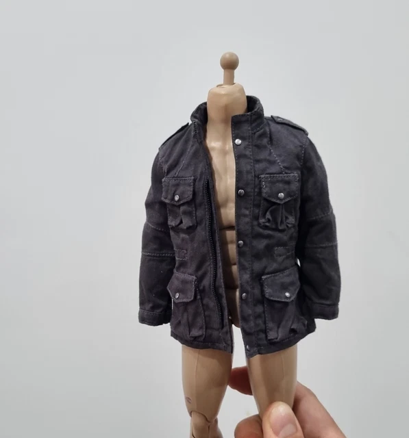 1/6 Scale Grey Barbour Military Jacket Terminator Punisher Bane No Hot Toys
