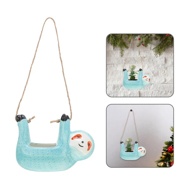 Animal Hanging Pot Garden Plant Pot Sloth Flower Pot Planters Indoor Plants Vase