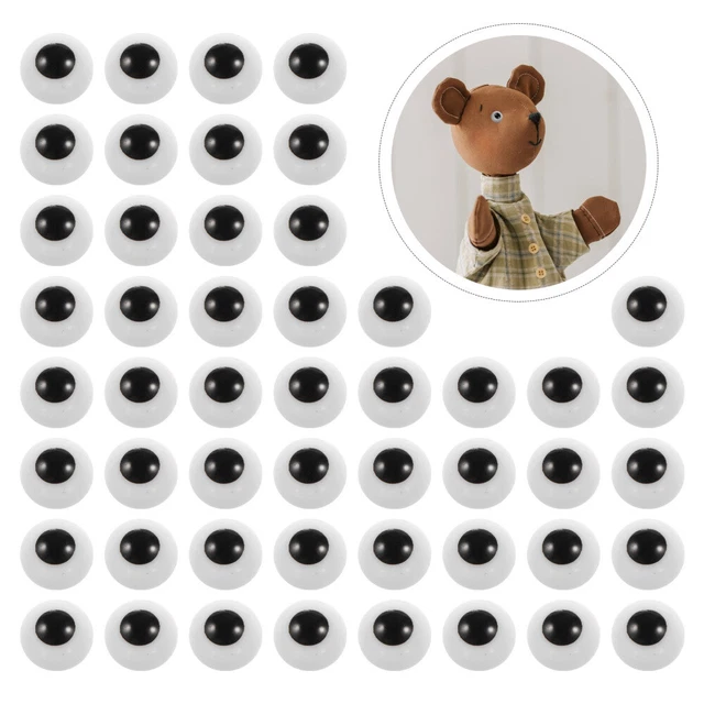 200 piezas de ojos hechos solos para ojos rellenos de animales nariz muñeca