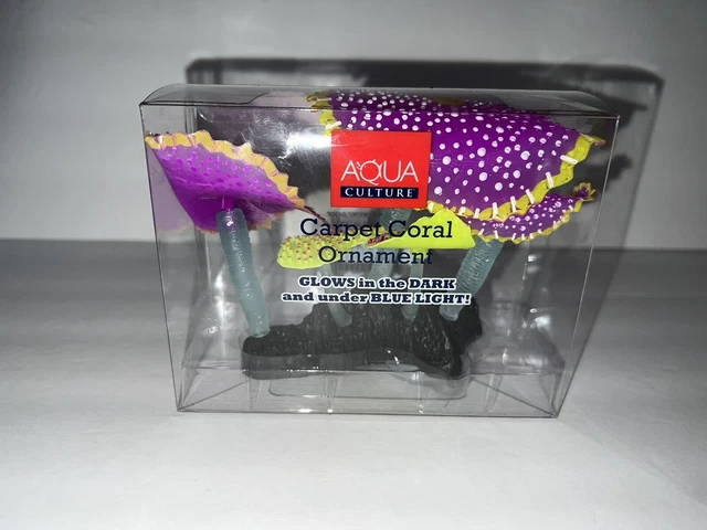 Aqua culture Capert Coral ornamental Glows in the Dark and under blue light