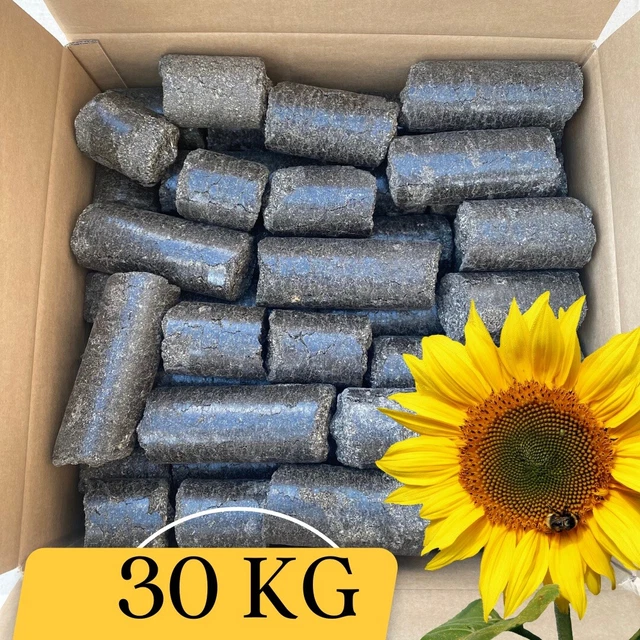 Briquetas 30kg Briquetas de cuencos de girasol chimenea paleta RUF 🙂