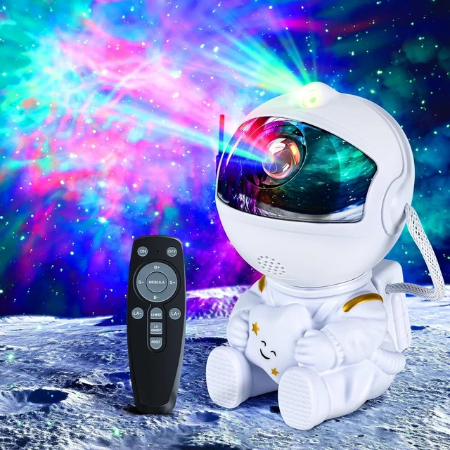 Astronaut Galaxy Proiettore Stellato Con Musica Bluetooth E Rumore Bianco - Luce Notturna 360° Per Camera - 2