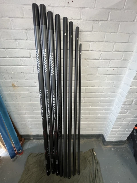 16 metre fishing pole for sale Okuma Competition Carbon Fibre Rod | 16ft-22ft Glossy black with red accent stripes Fiblink Saltwater Fishing Rod 1