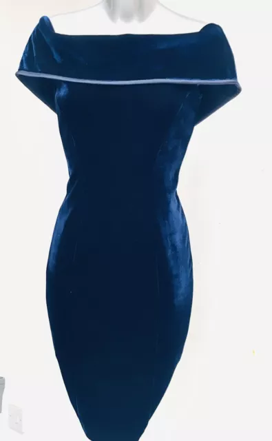 Coast Party Royal Blue  Velvet Dress Perfect For This Time Of Year Size 16