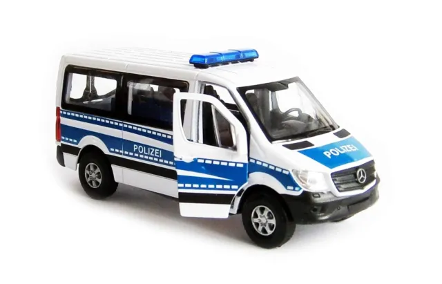 MERCEDES BENZ Sprinter Polizei Modellauto Metall Modell Auto Spielzeugauto 92