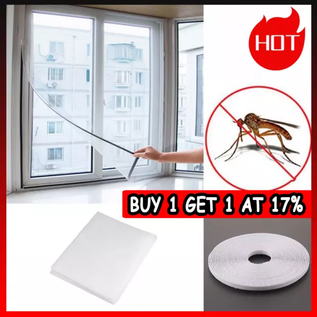 Large Window Screen Mesh Net Bug Mosquito Fly Insect Moth Door Netting Phi