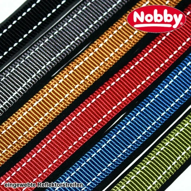 Nobby Führleine CLASSIC REFLECT SOFT - 200 cm lang - Nylon Leine Hundeleine 2 m 2