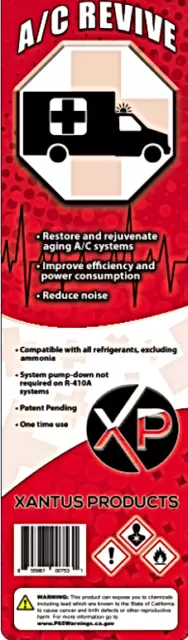 Xantus 66-101 A/C Revive Commercial Direct Inject AC System Performance Enhancer
