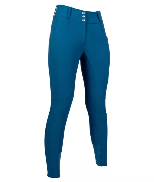 Pantaloni equitazione da donna a vita alta modello Port Royal con silicone total