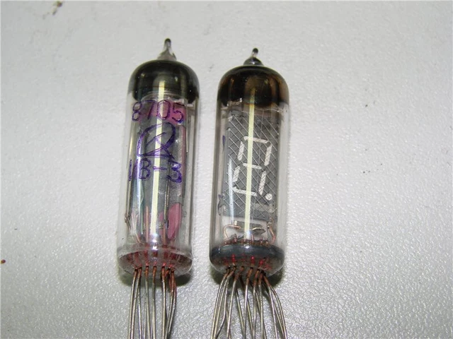 IV-3 ИВ-3 Nixie Era 7-segment VFD Clock Calculator Tubes used, 12pcs