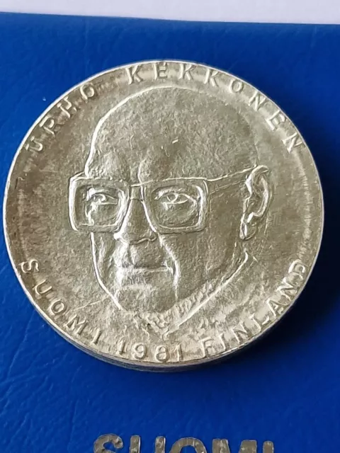 Finland 50 markkaa 1981, President Kekkonen 80th Birthday,Silver