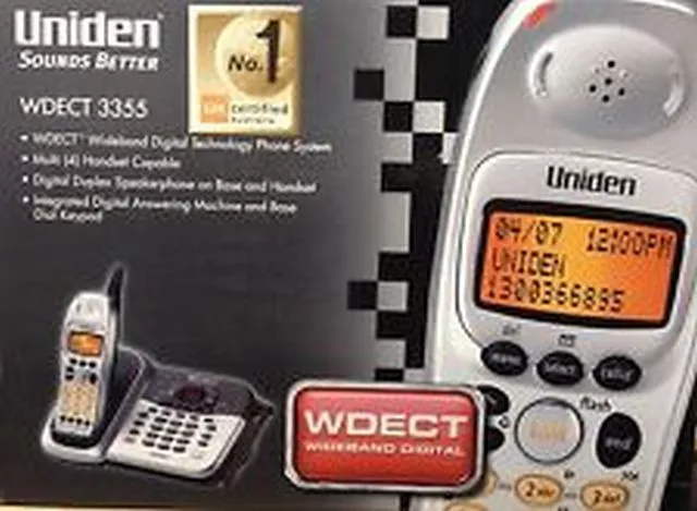 Uniden Wdect 3355  Cordless Phone System One Handset