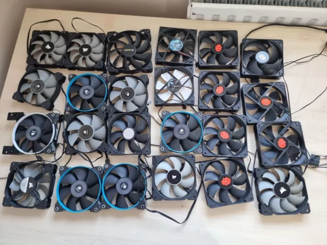 corsair 120 mm case fans Joblot X13 And Others