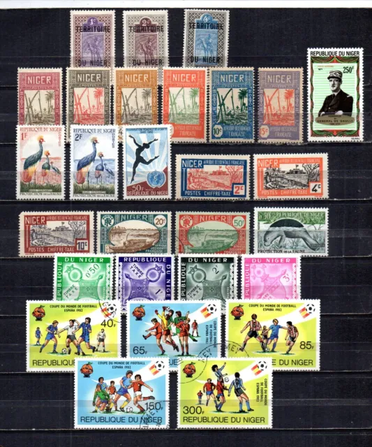 French Colony & Independent Niger Collection Of 28 All Different Stamps.